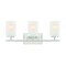 Designers Fountain Carmine 21in 3-Light Brushed Nickel Modern Indoor Vanity Light with Etched Glass Shades D239M-3B-BN - alternate 1